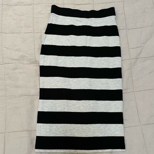 H&M Divided striped pencil skirt